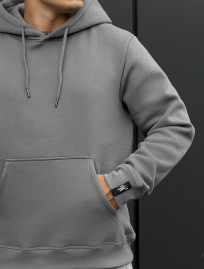 Bluza Staff gray basic fleece