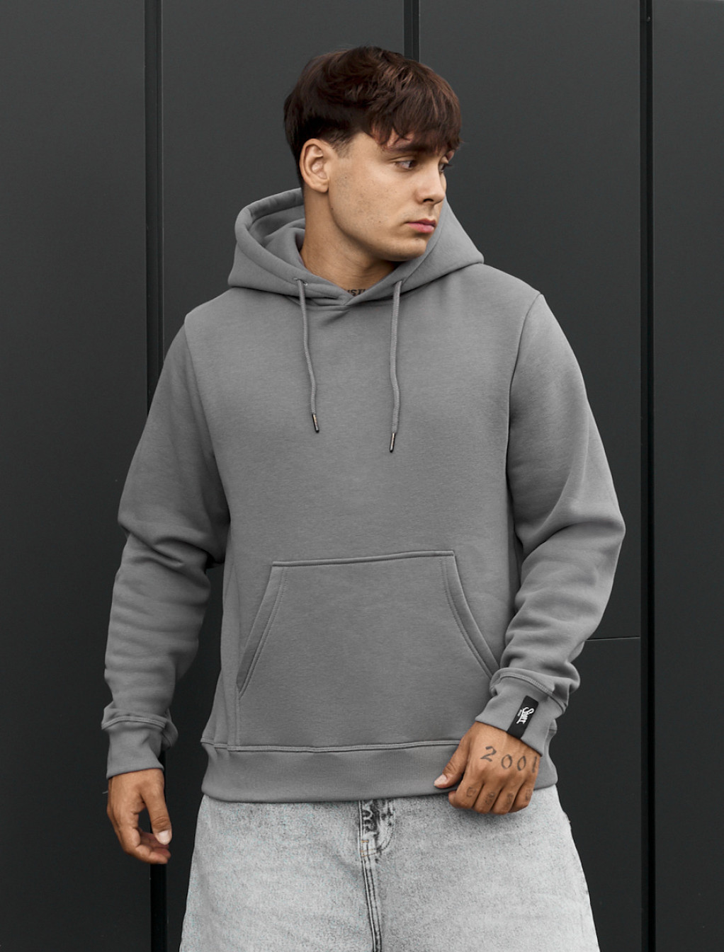 Bluza Staff gray basic fleece
