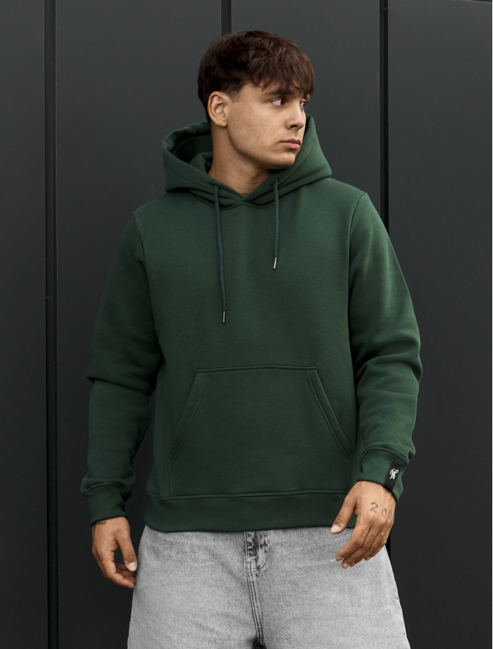 Bluza Staff green basic fleece