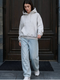 Bluza Staff ti gray melange oversize fleece