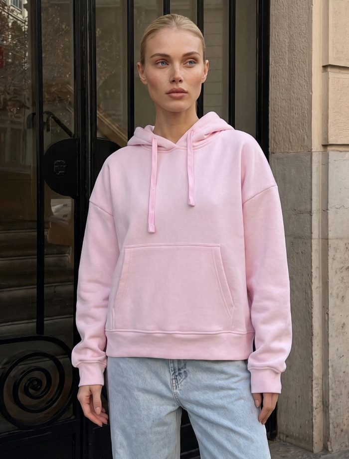 Bluza Staff ti pink oversize fleece