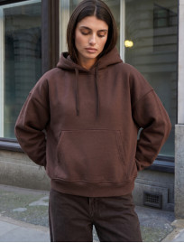 Bluza Staff ti brown oversize fleece
