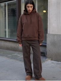 Bluza Staff ti brown oversize fleece