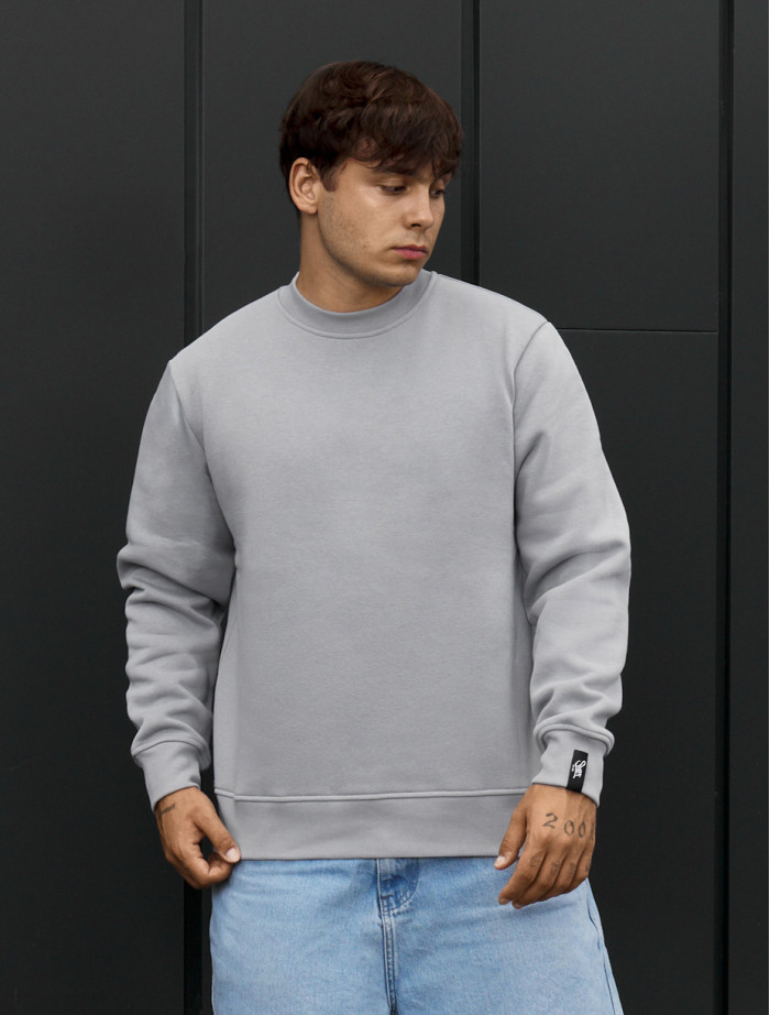 Bluza Staff  gray melange basic fleece