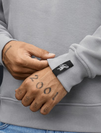 Bluza Staff  gray melange basic fleece
