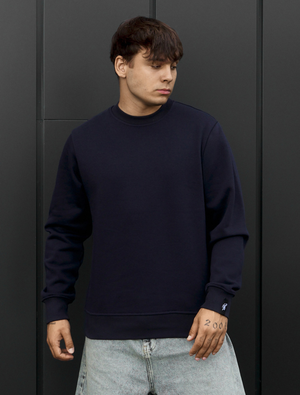 Bluza Staff dark blu basic fleece