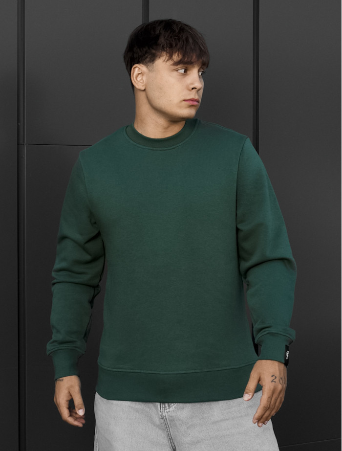 Bluza Staff green basic fleece