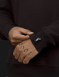 Світшот Staff dark brown basic fleece
