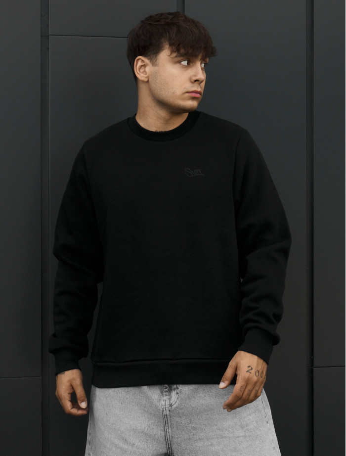 Bluza Staff logo black fleece
