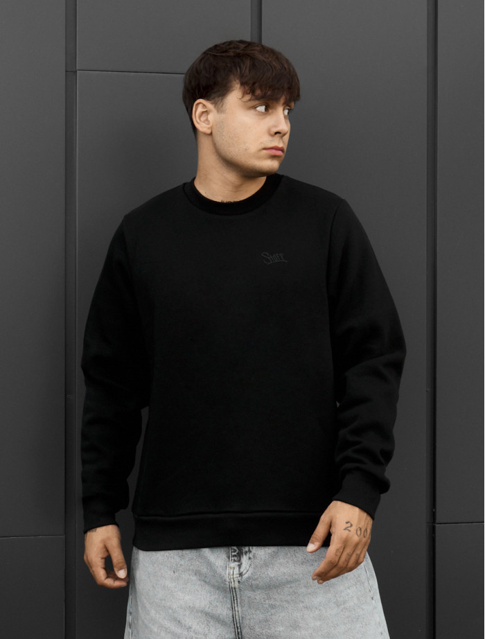 Bluza Staff logo black fleece