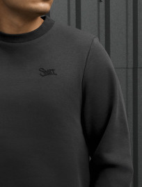 Bluza Staff logo dark gray fleece