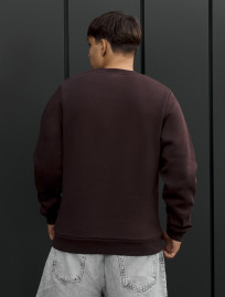 Bluza Staff logo brown fleece