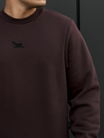 Bluza Staff logo brown fleece