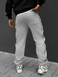 Spodnie dresowe Staff al gray melange reflective fleece
