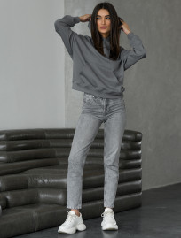 Damska bluza Staff gray basic oversize