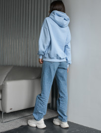 Damska bluza Staff light blue basic oversize