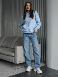 Damska bluza Staff light blue basic oversize