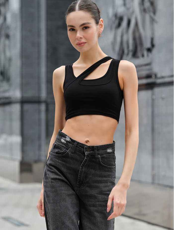 Top damski Staff ma black