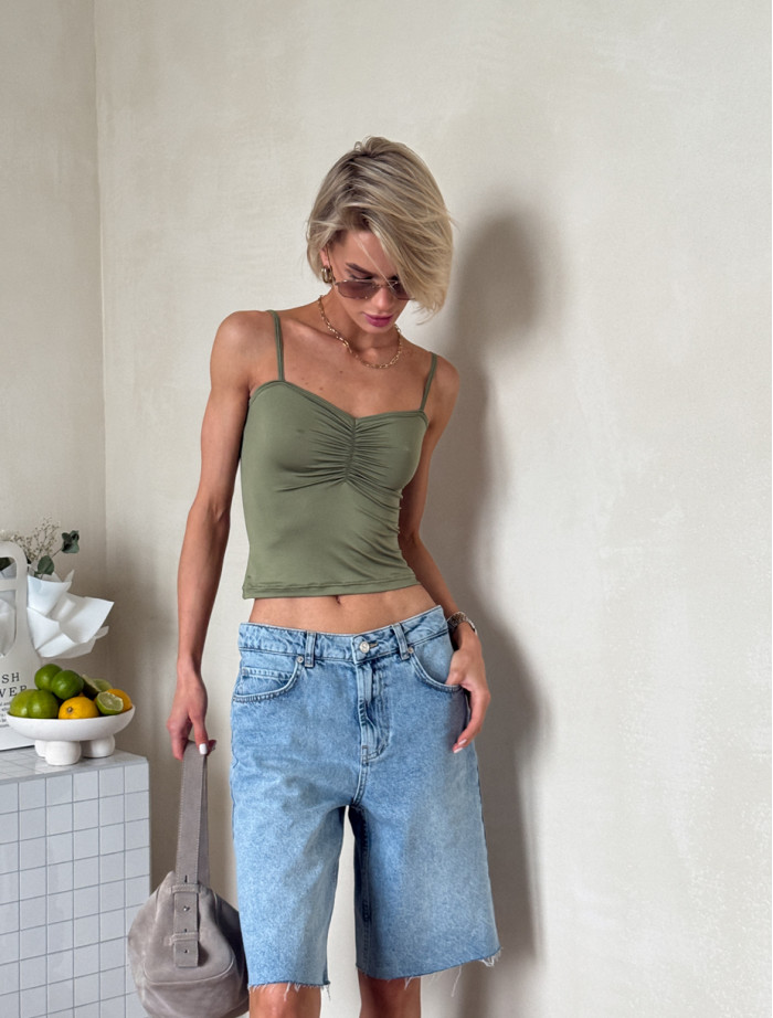 Top damski Staff ny green