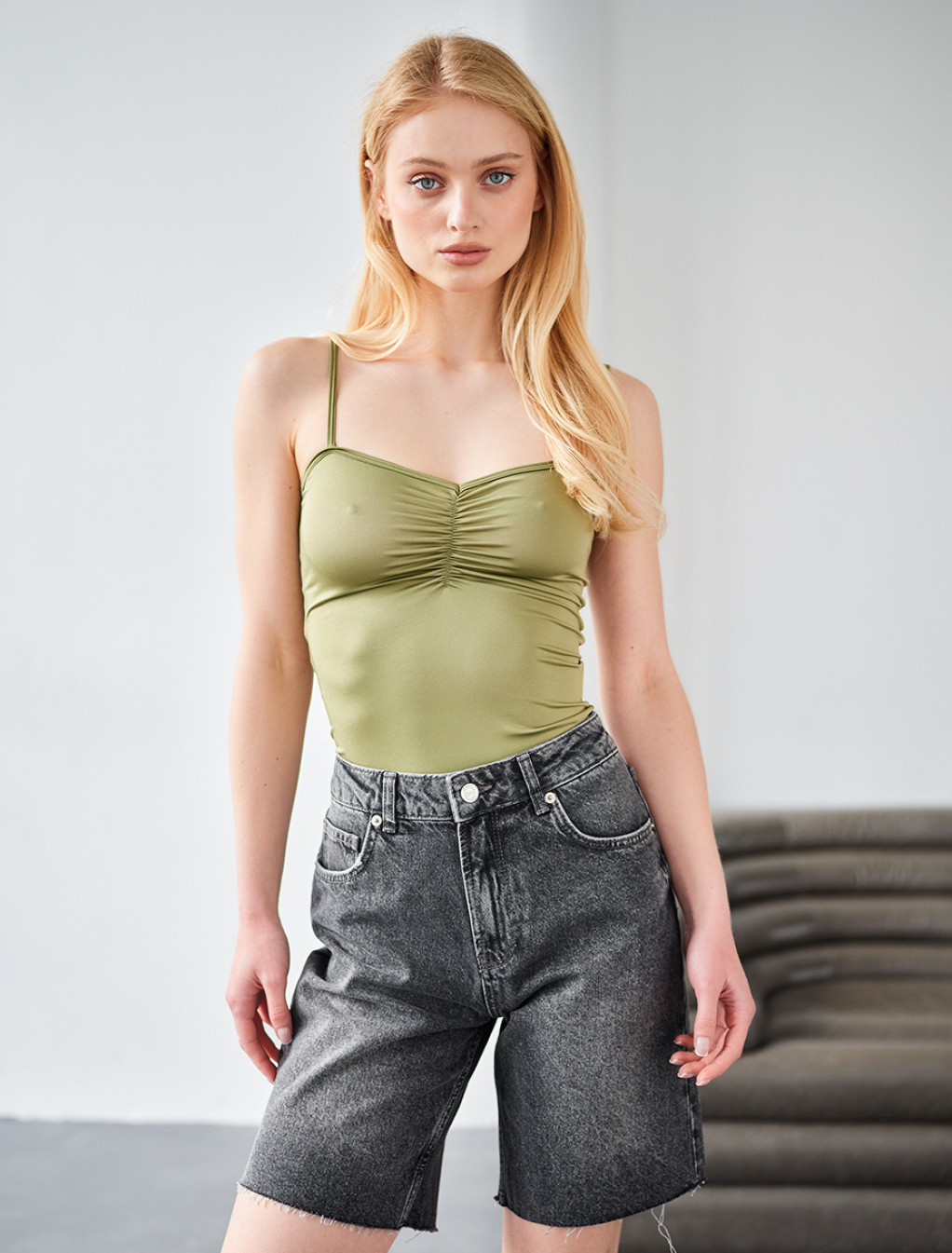Top damski Staff ny green