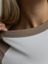 Body Staff wik reglan white & brown