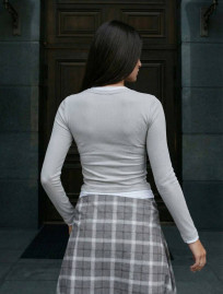 Longsleeve Staff ova light gray