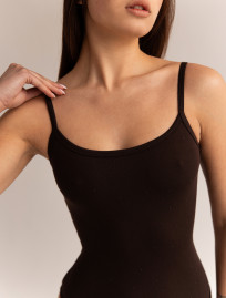 Body Staff en dark brown ze strasami