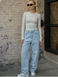 Longsleeve Staff vl gray melange