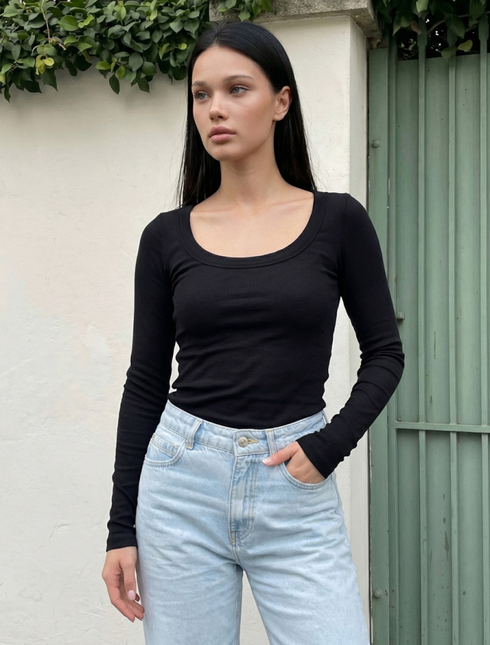 Longsleeve Staff lim black