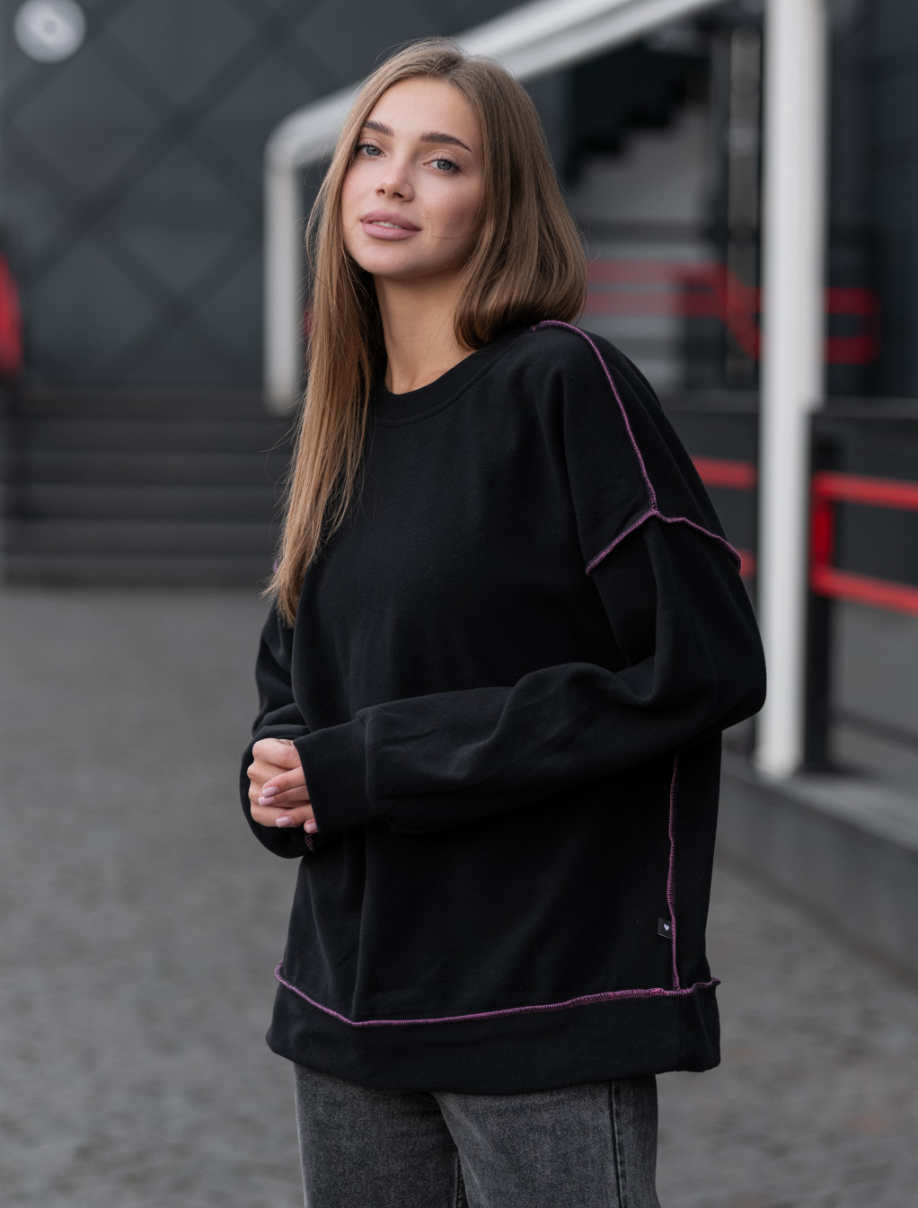 Damska bluza Staff microfleece oversize