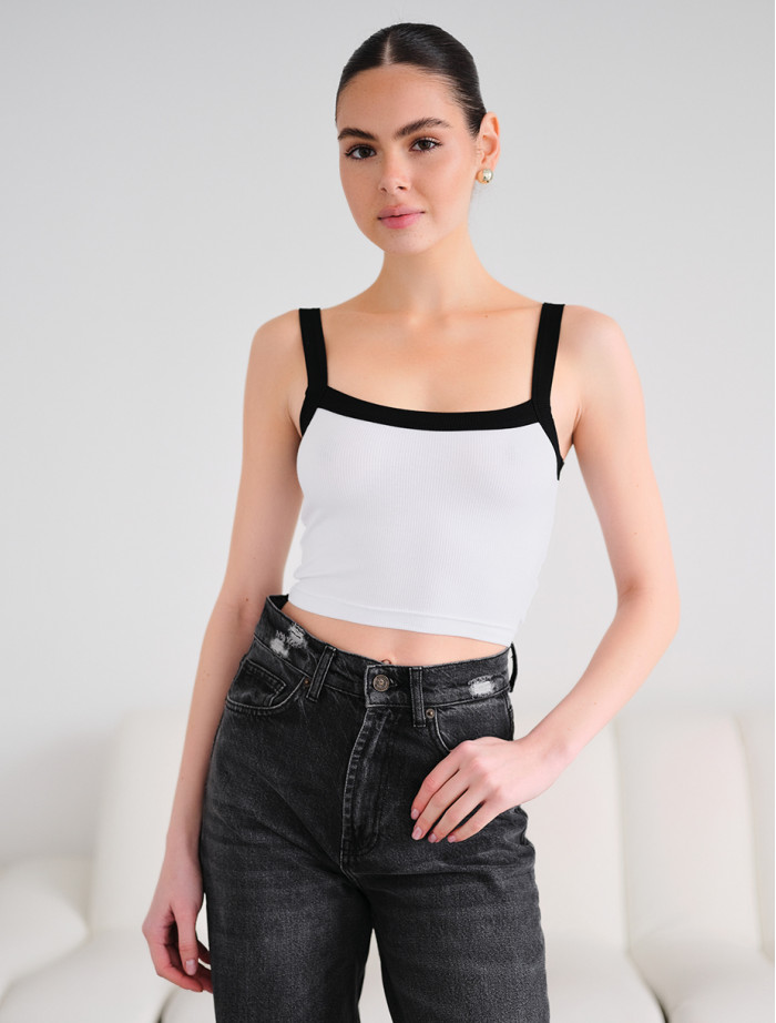 Top damski Staff ve white