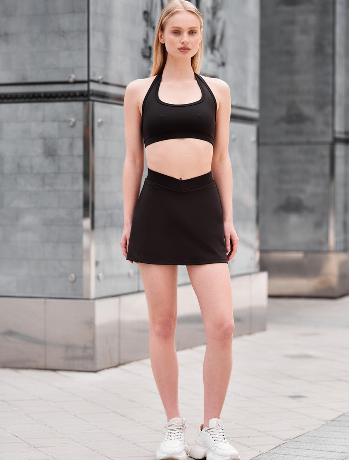 Komplet top + spódnica Staff jol black