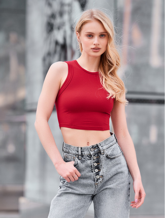 Top damski Staff xn red