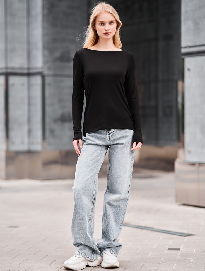 Longsleeve Staff roz black