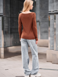 Longsleeve Staff roz brown