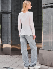 Longsleeve Staff roz white