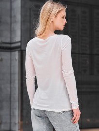 Longsleeve Staff roz white
