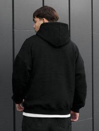 Bluza Staff black oversize fleece