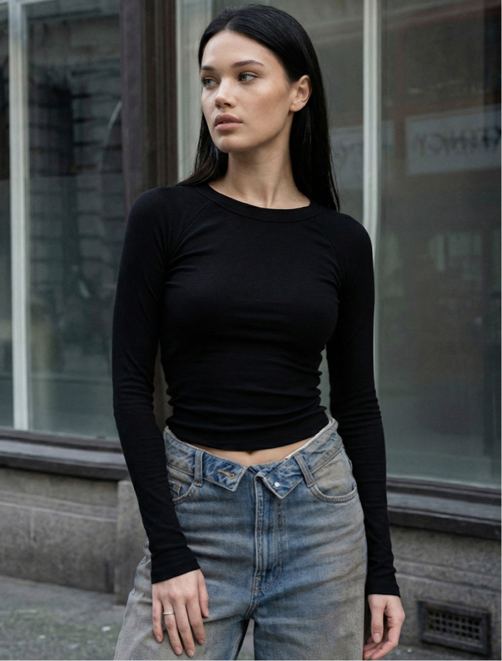 Longsleeve Staff boca black