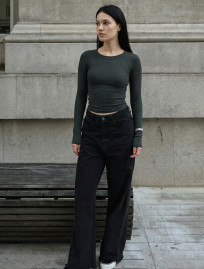 Longsleeve Staff boca dark emerald