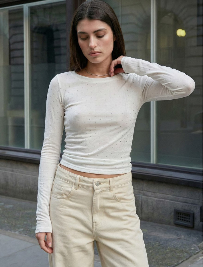 Longsleeve Staff li white