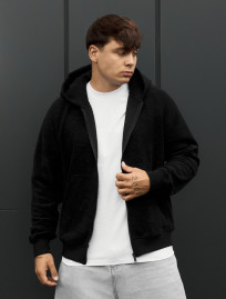 Bluza Staff zip black fleece