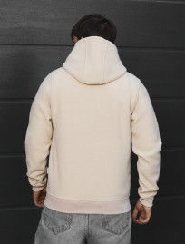 Bluza Staff zip dark beige fleece