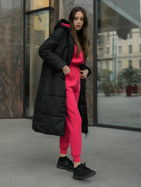 Damska kurtka zimowa Staff blum long black
