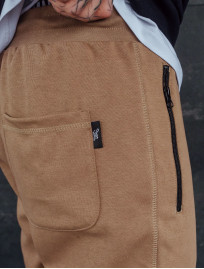 Spodnie dresowe Staff light brown zip