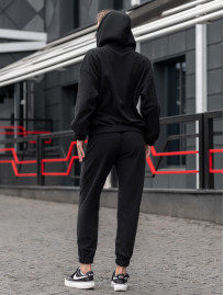 Damski dres sportowy Staff fla microfleece black oversize