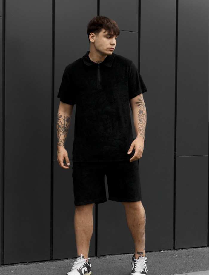 Komplet koszulka + spodenki Staff ch black