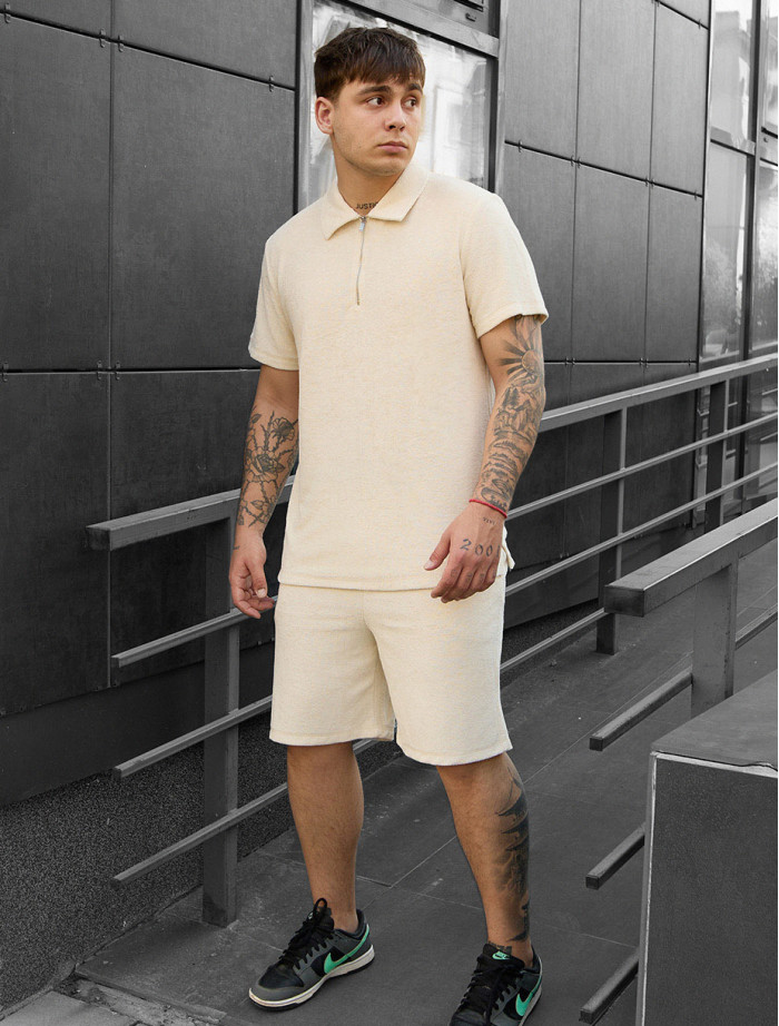 Komplet koszulka + spodenki Staff ch milk