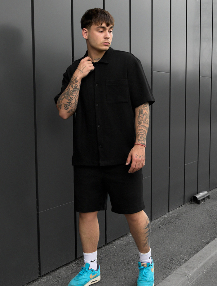 Kompler koszula + spodenki Staff en black