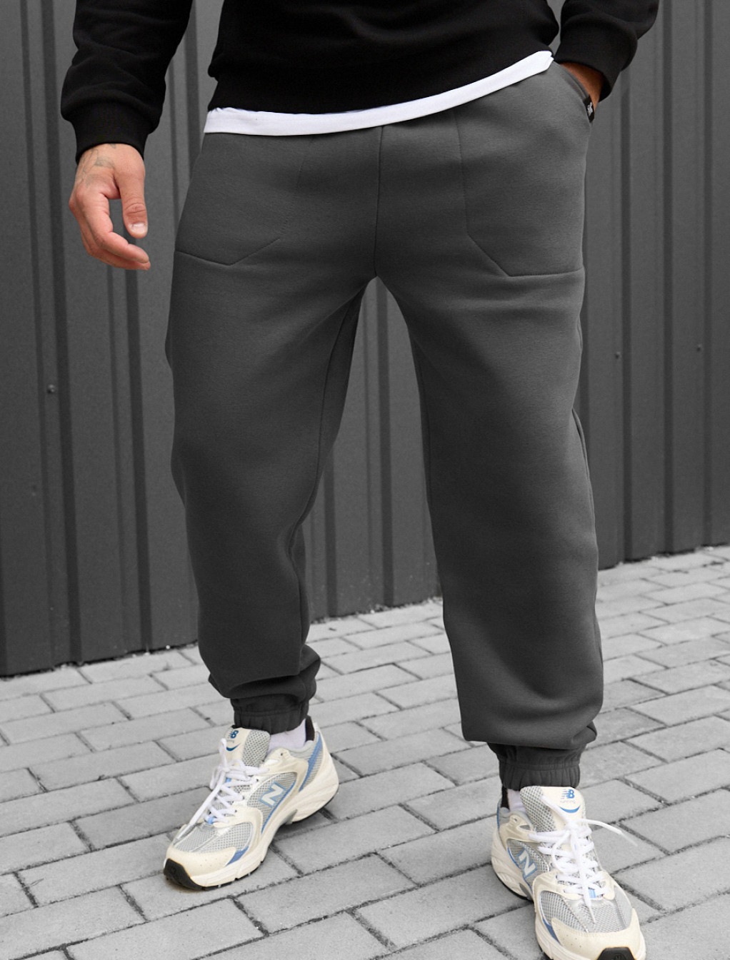 Spodnie sportowe Staff gray fleece